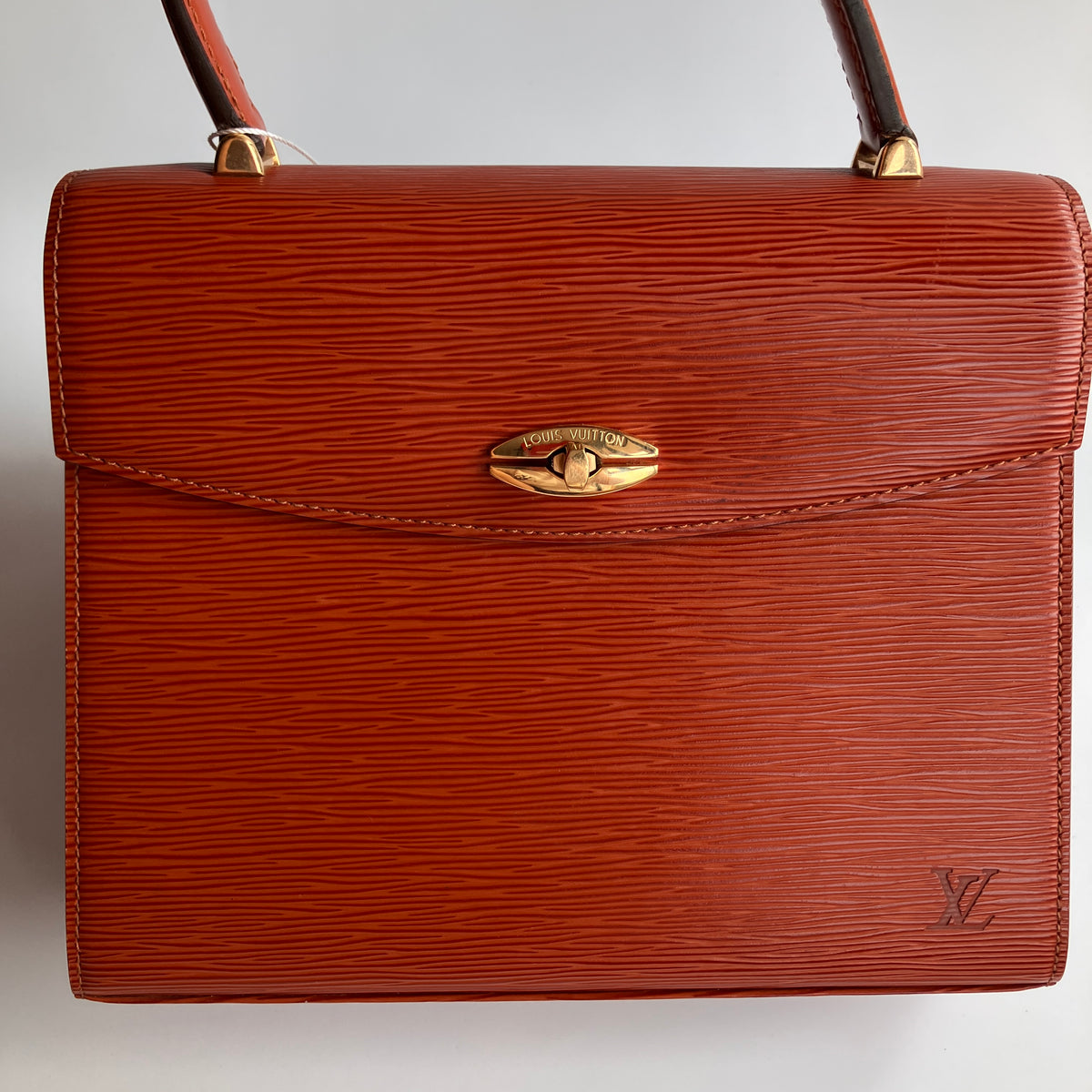 Louis Vuitton Vintage Malesherbes Brown Epi Top Handle Bag