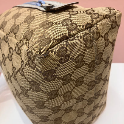 Gucci Vintage GG Canvas Tofu Top Handle Bag