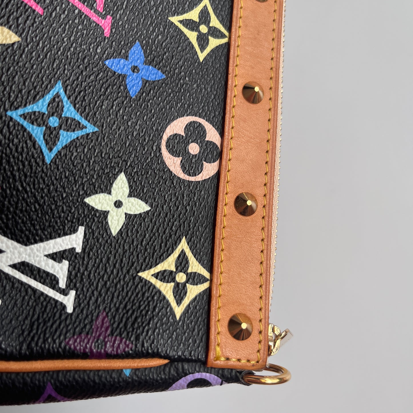 Louis Vuitton x Takashi Murakami Black Multicolor Pochette