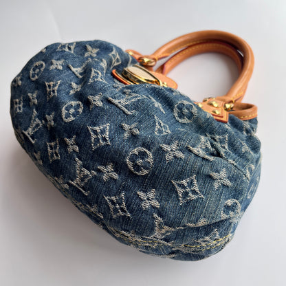 Louis Vuitton Pleaty Denim Top Handle Bag