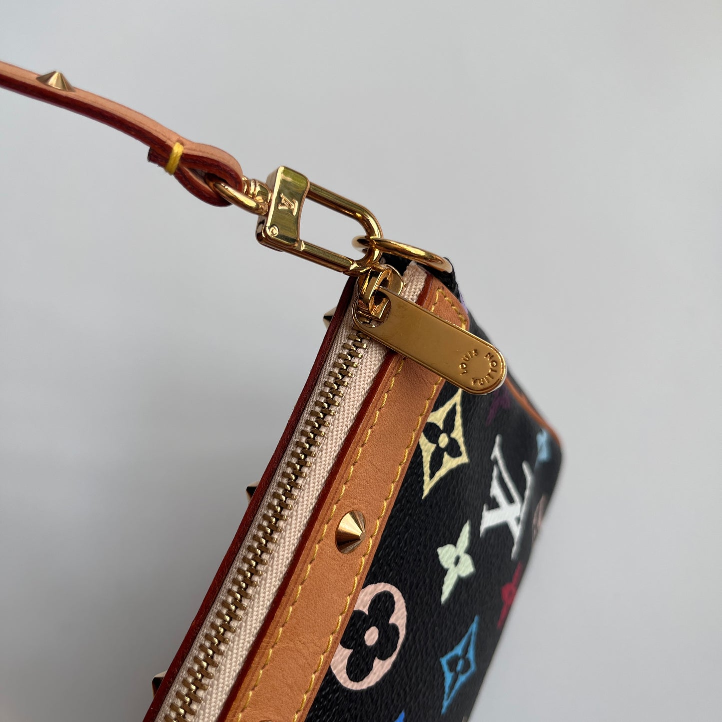 Louis Vuitton x Takashi Murakami Black Multicolor Pochette