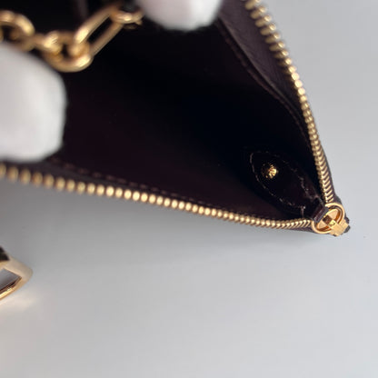 Louis Vuitton Amarante Vernis Pochette Cle Key Coin Case