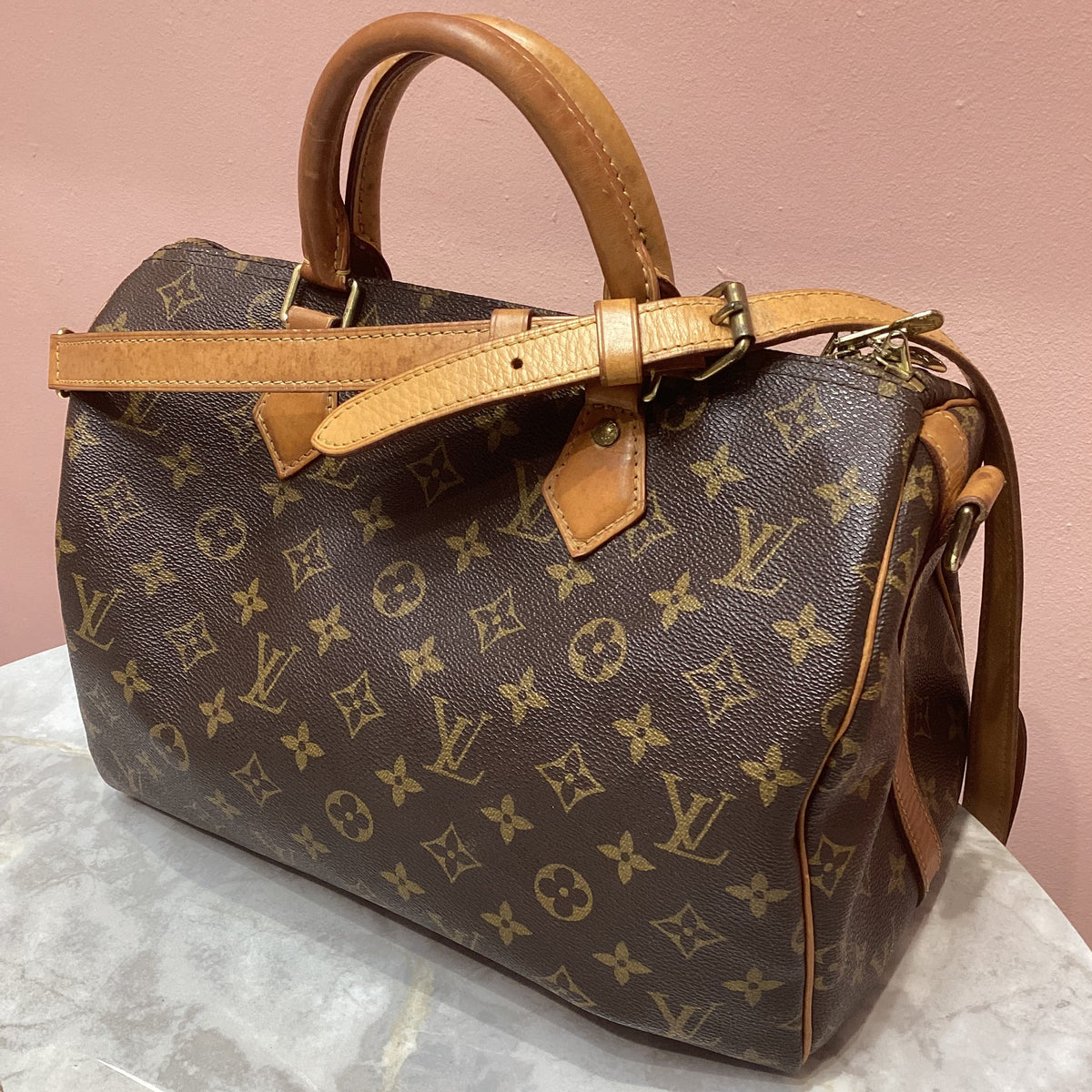Louis Vuitton Speedy Bandouliere 30 Monogram Crossbody Bag