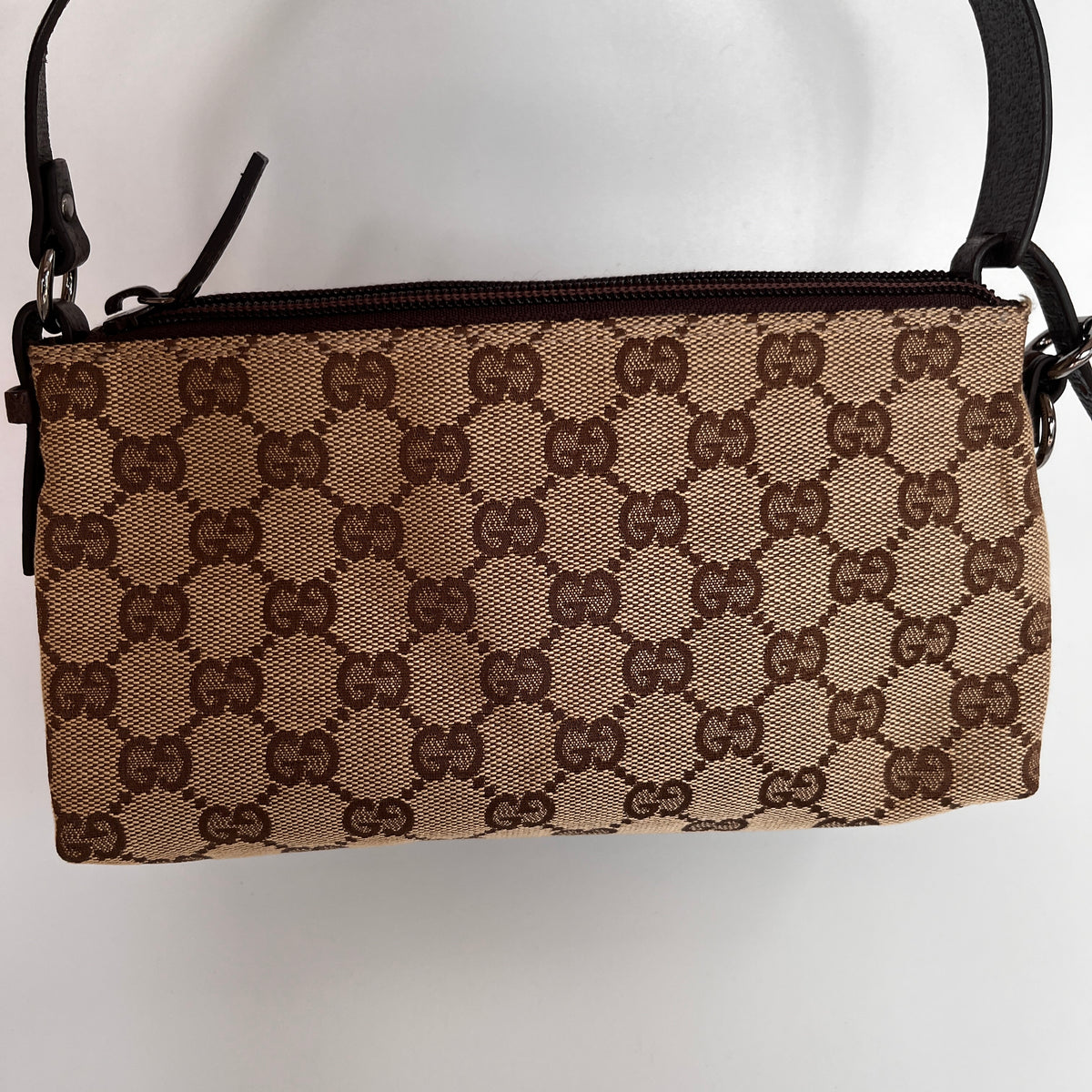 Gucci Vintage GG Canvas Small Pochette