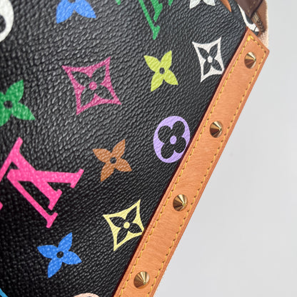 Louis Vuitton x Takashi Murakami Black Multicolor Pochette