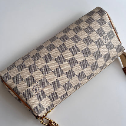 Louis Vuitton Eva PM Damier Azur Clutch/ Crossbody Bag