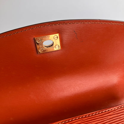 Louis Vuitton Vintage Malesherbes Brown Epi Top Handle Bag