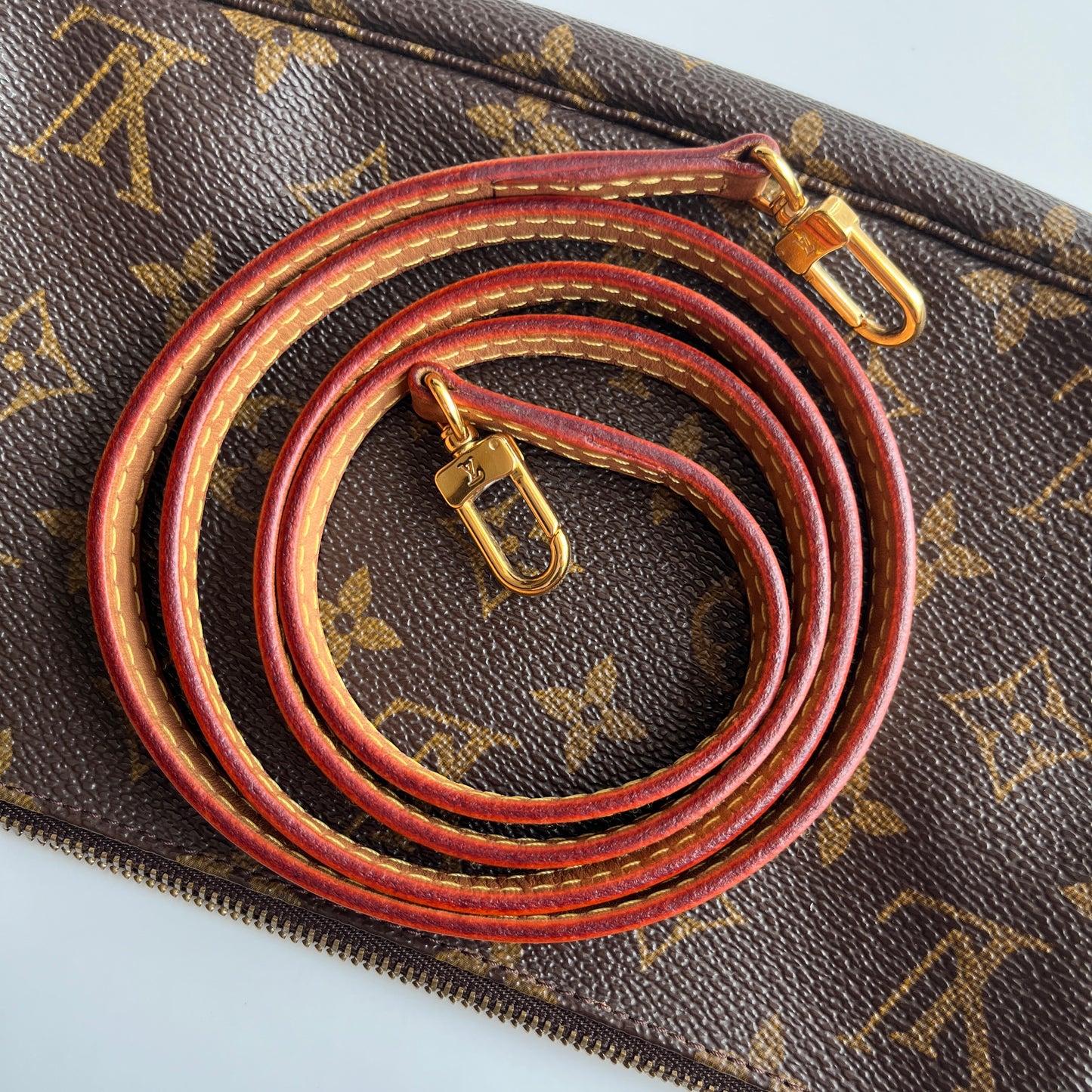 LV Vintage Monogram Pochette With Crossbody Strap