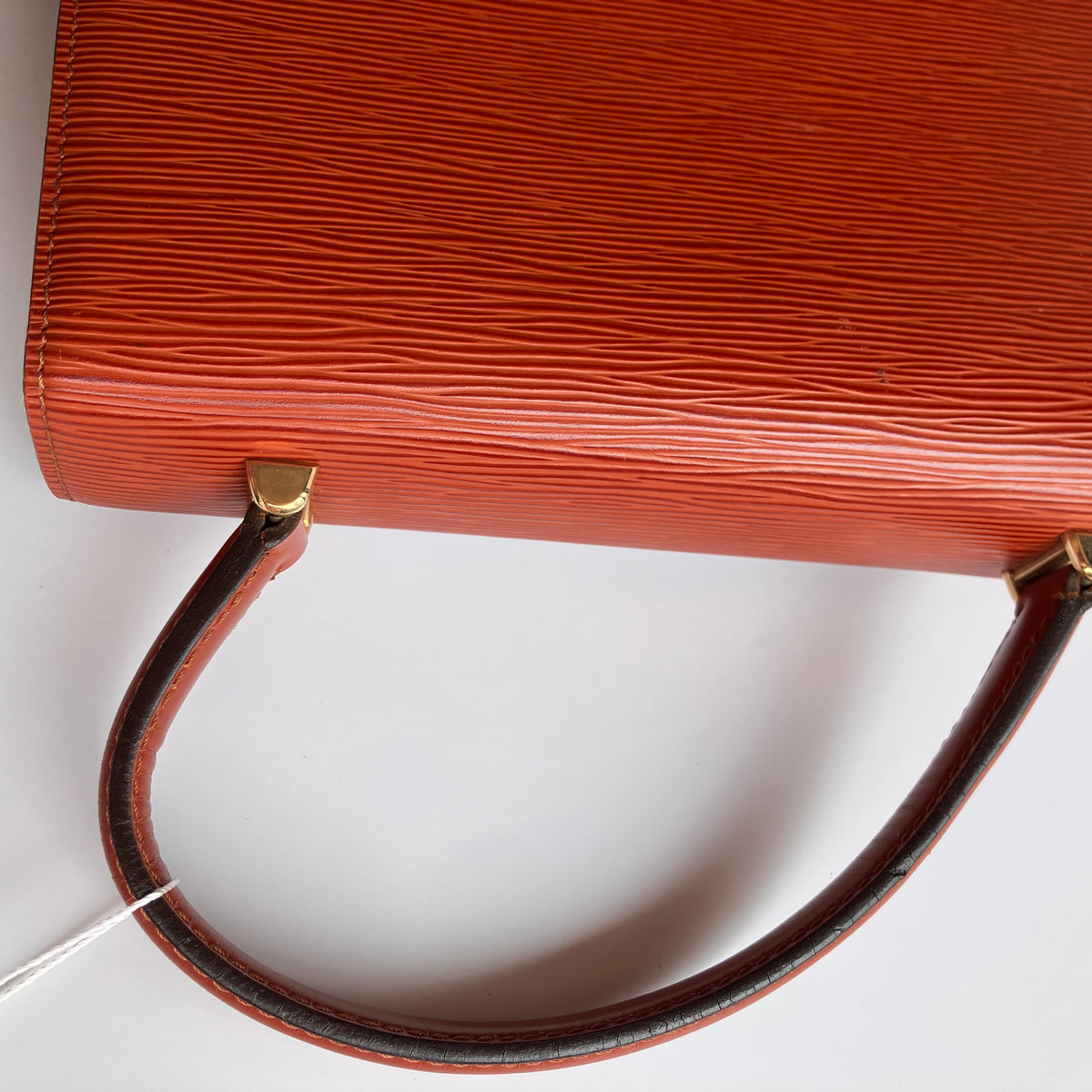 Louis Vuitton Vintage Malesherbes Brown Epi Top Handle Bag