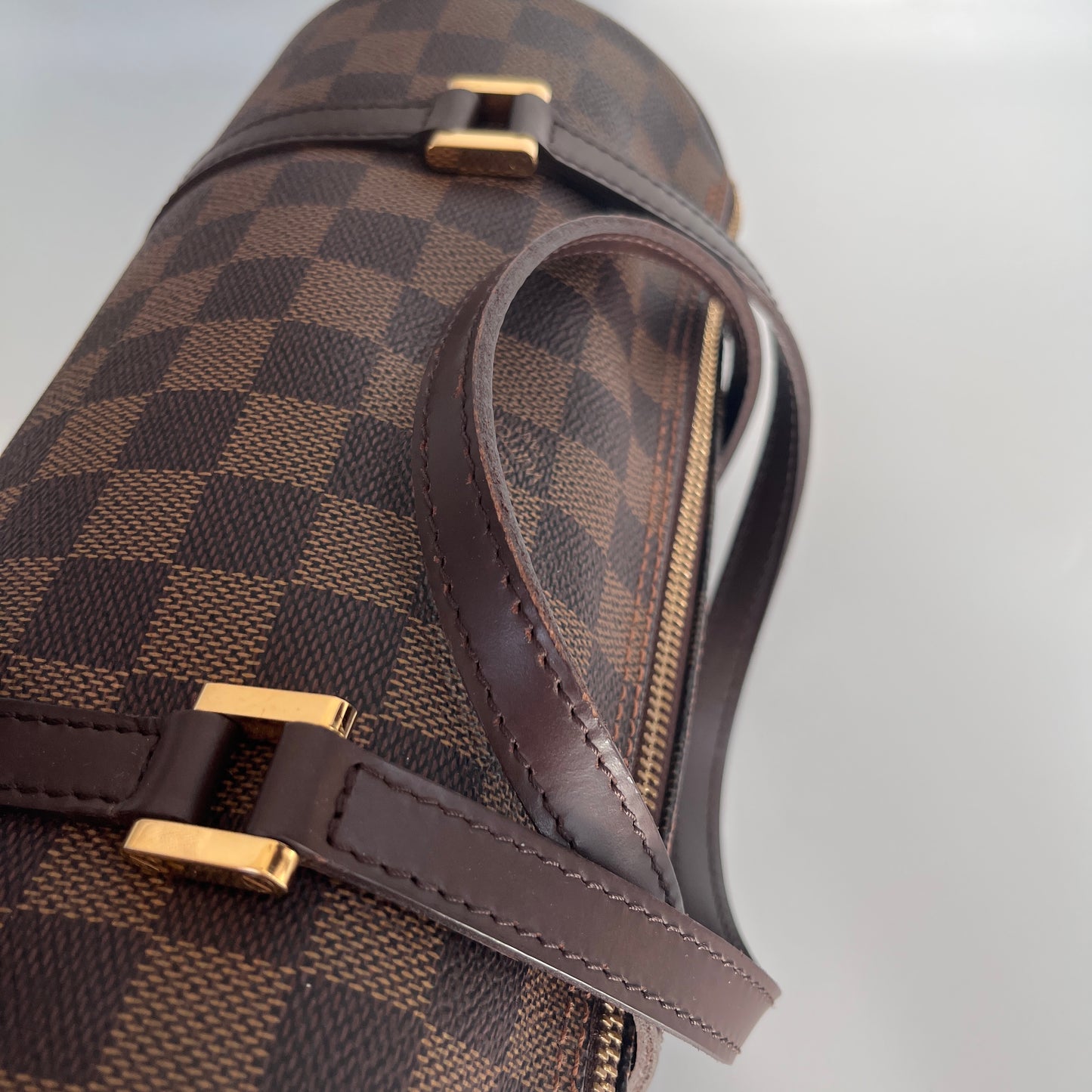 Louis Vuitton Papillon Damier Ebène 26 Top Handle Bag
