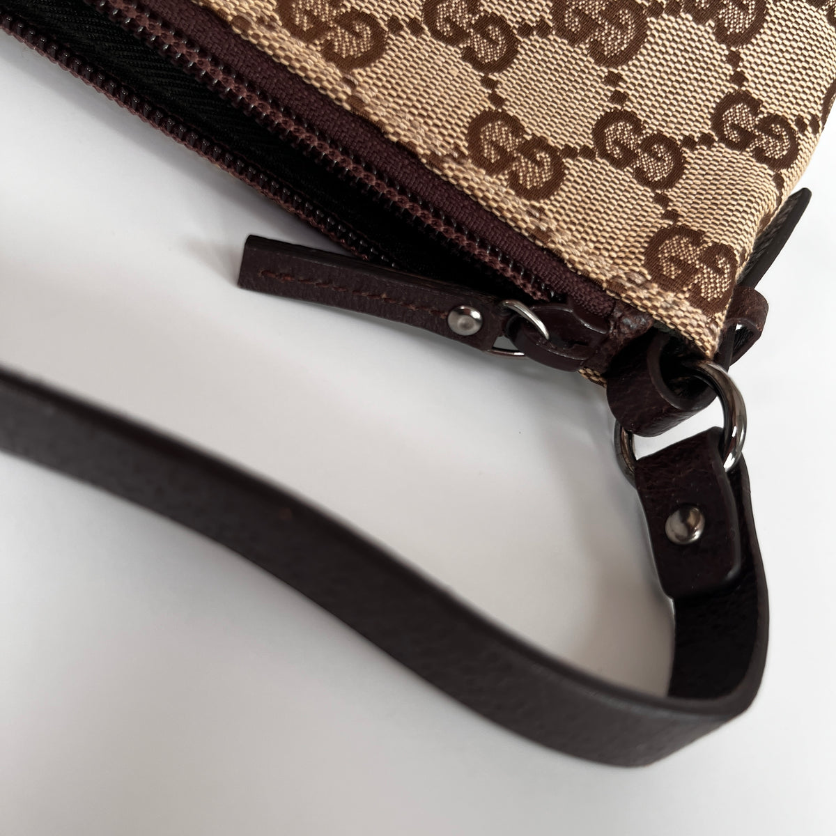 Gucci Vintage GG Canvas Small Pochette