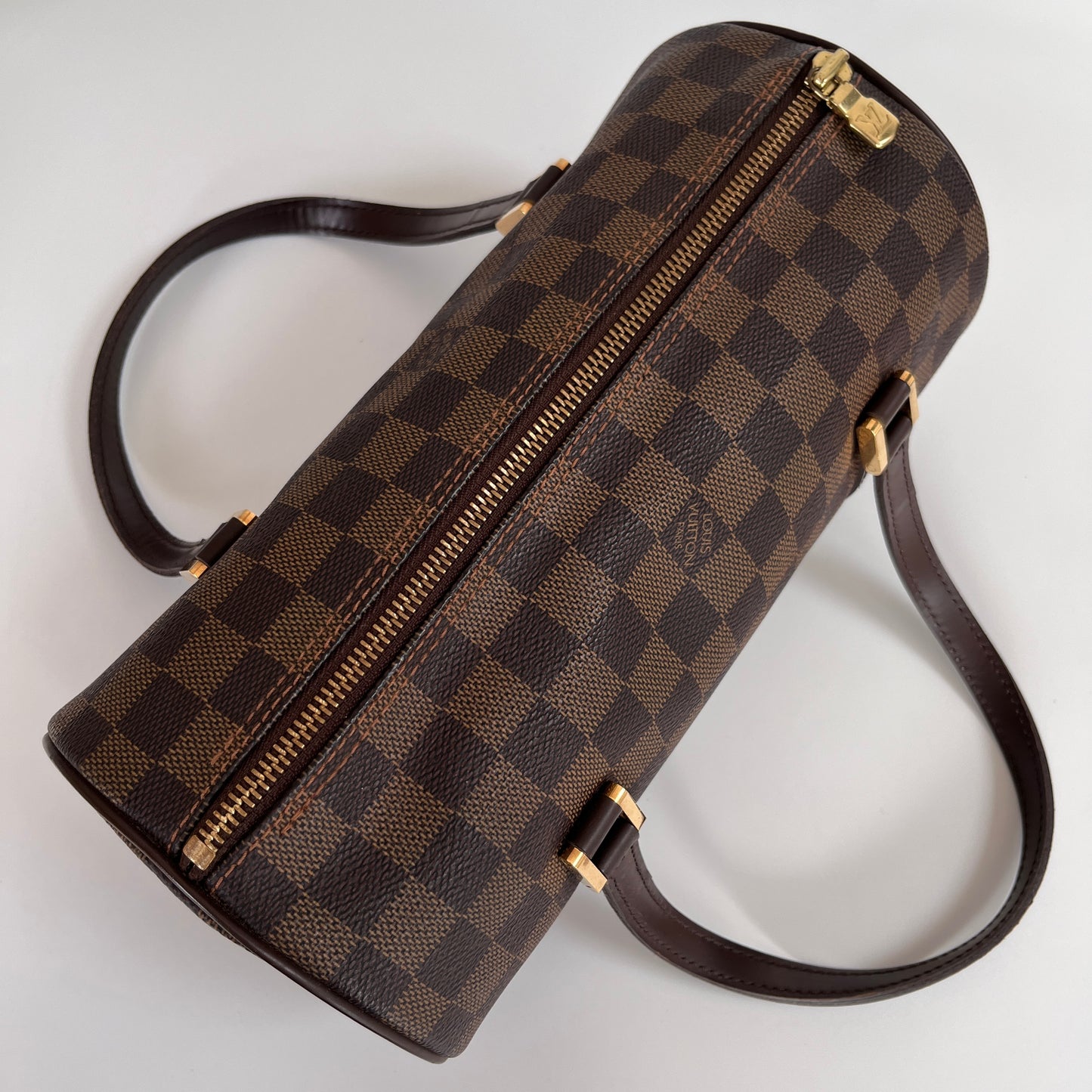 Louis Vuitton Papillon Damier Ebène 26 Top Handle Bag
