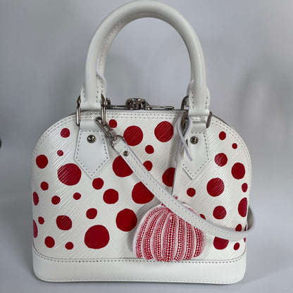 Louis Vuitton x Yayoi Kusama White Alma BB Epi