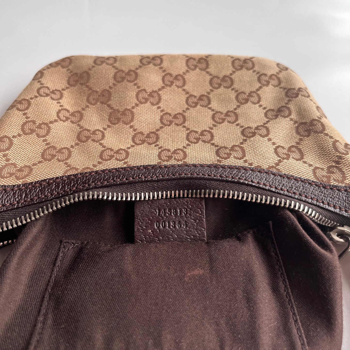 Gucci Vintage GG Canvas Pochette