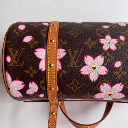 Louis Vuitton x Takashi Murakami Papillon Cherry Blossoms Top Handle Bag NO KEY