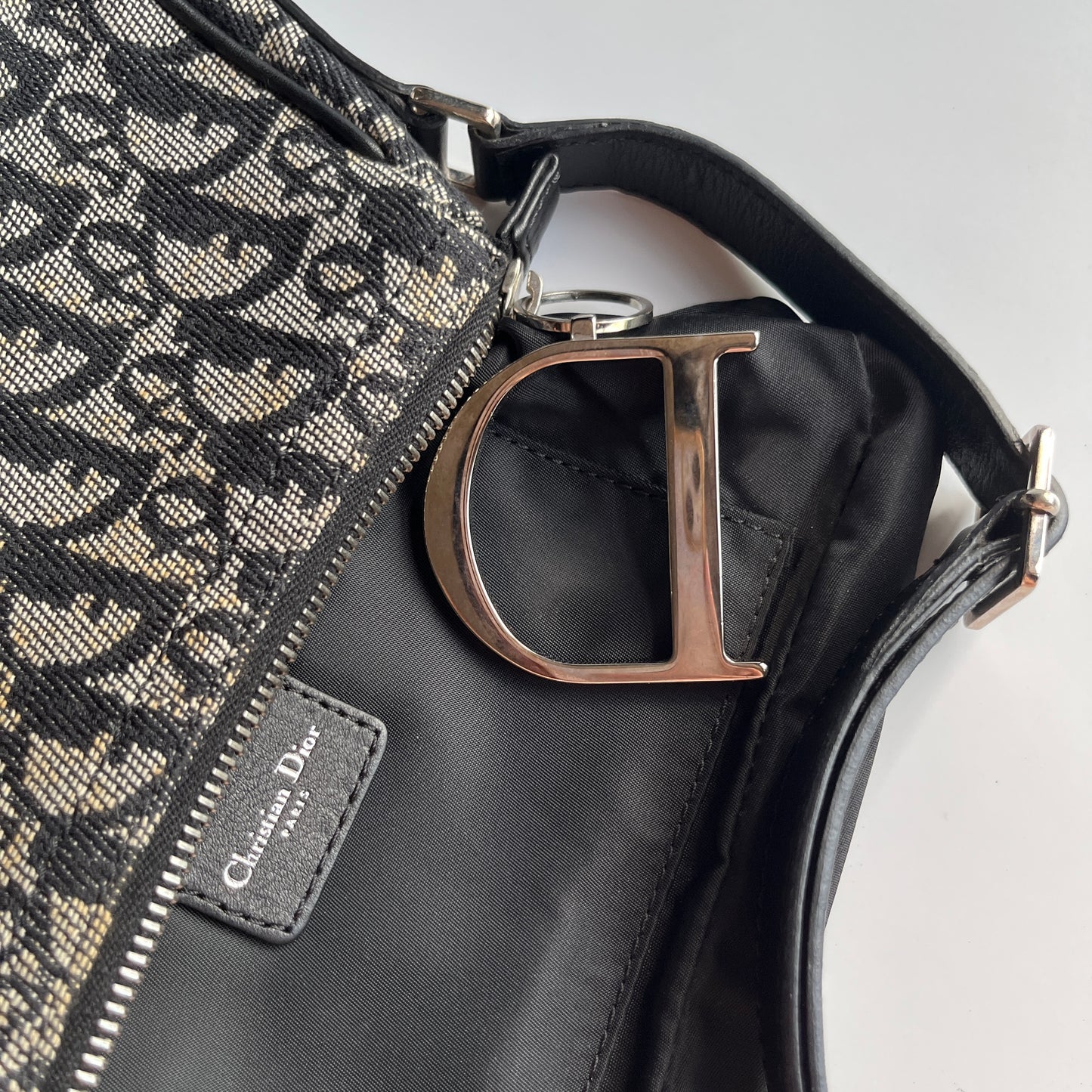 Christian Dior Vintage Oblique One Shoulder Pouch