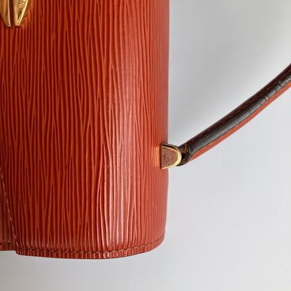 Louis Vuitton Vintage Malesherbes Brown Epi Top Handle Bag