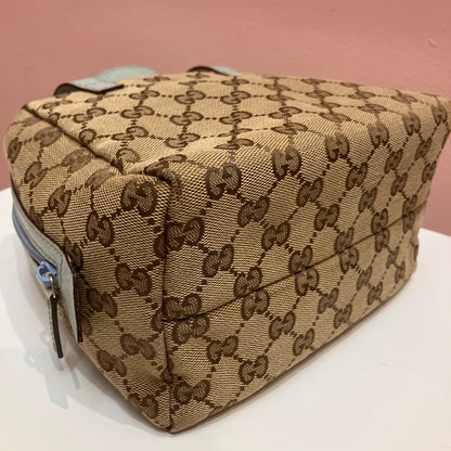 Gucci Vintage GG Canvas Tofu Top Handle Bag