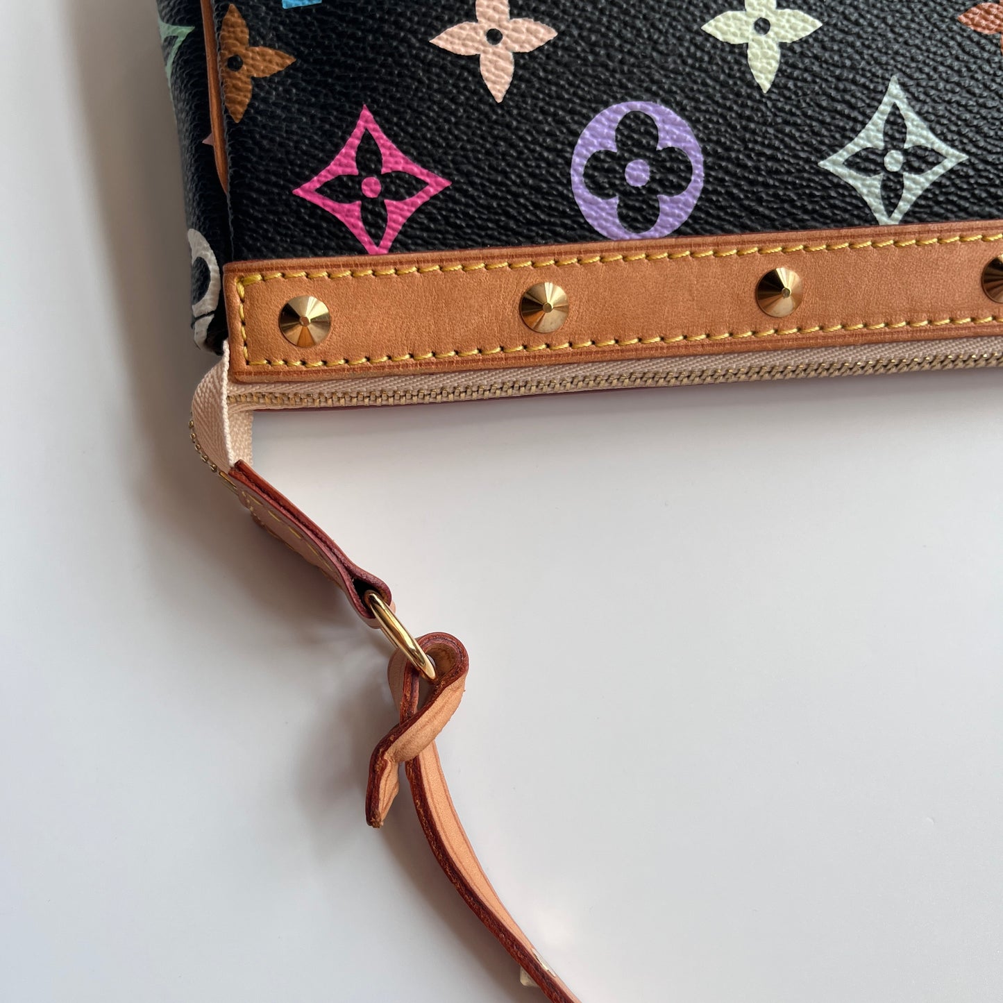 Louis Vuitton x Takashi Murakami Black Multicolor Pochette