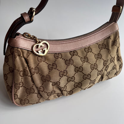 Gucci Lovely Charm GG Canvas Pochette