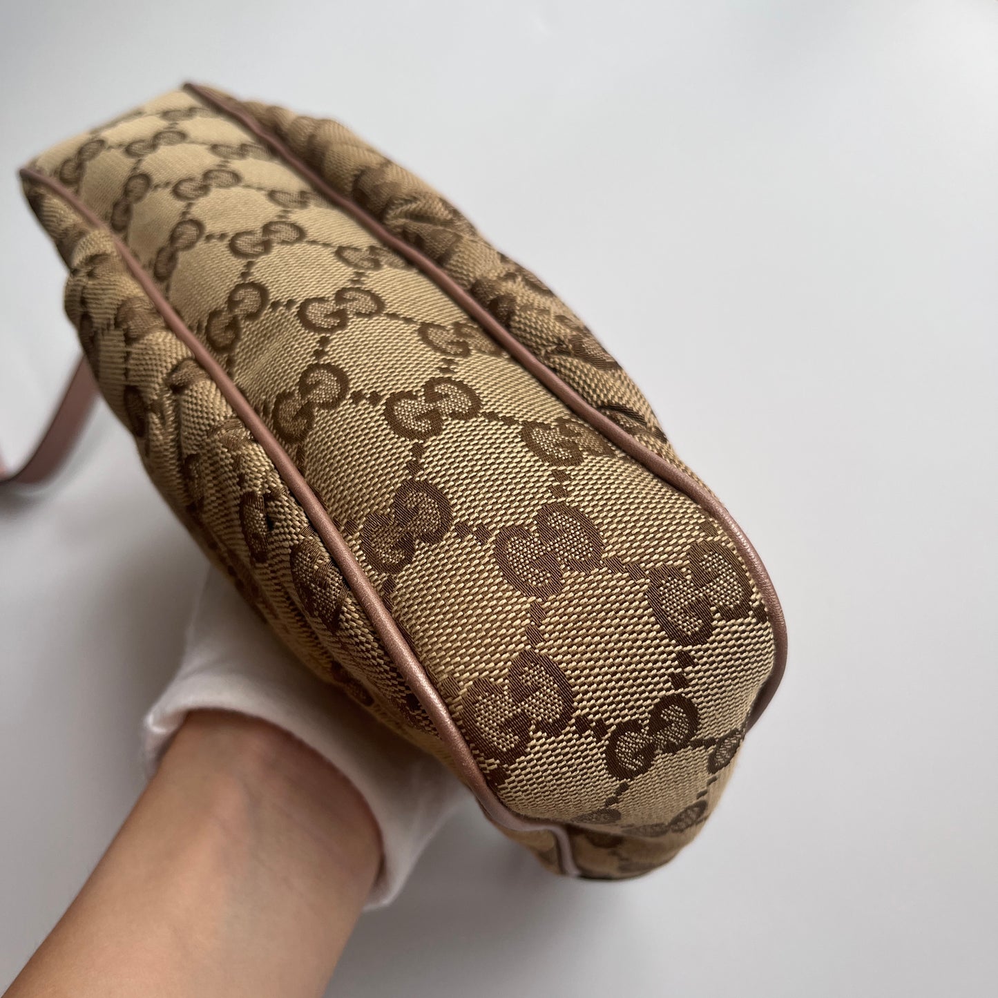 Gucci Lovely Charm GG Canvas Pochette