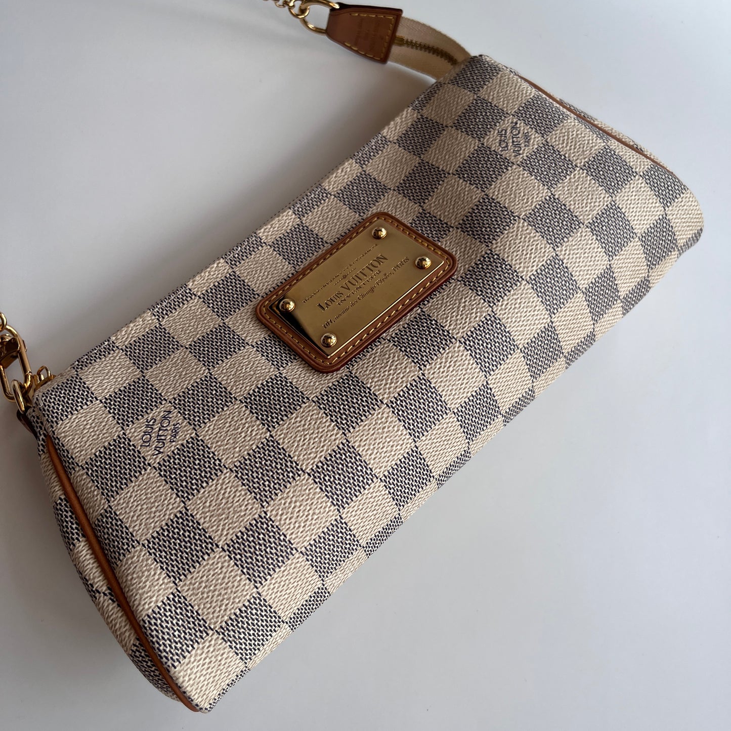 Louis Vuitton Eva PM Damier Azur Clutch/ Crossbody Bag