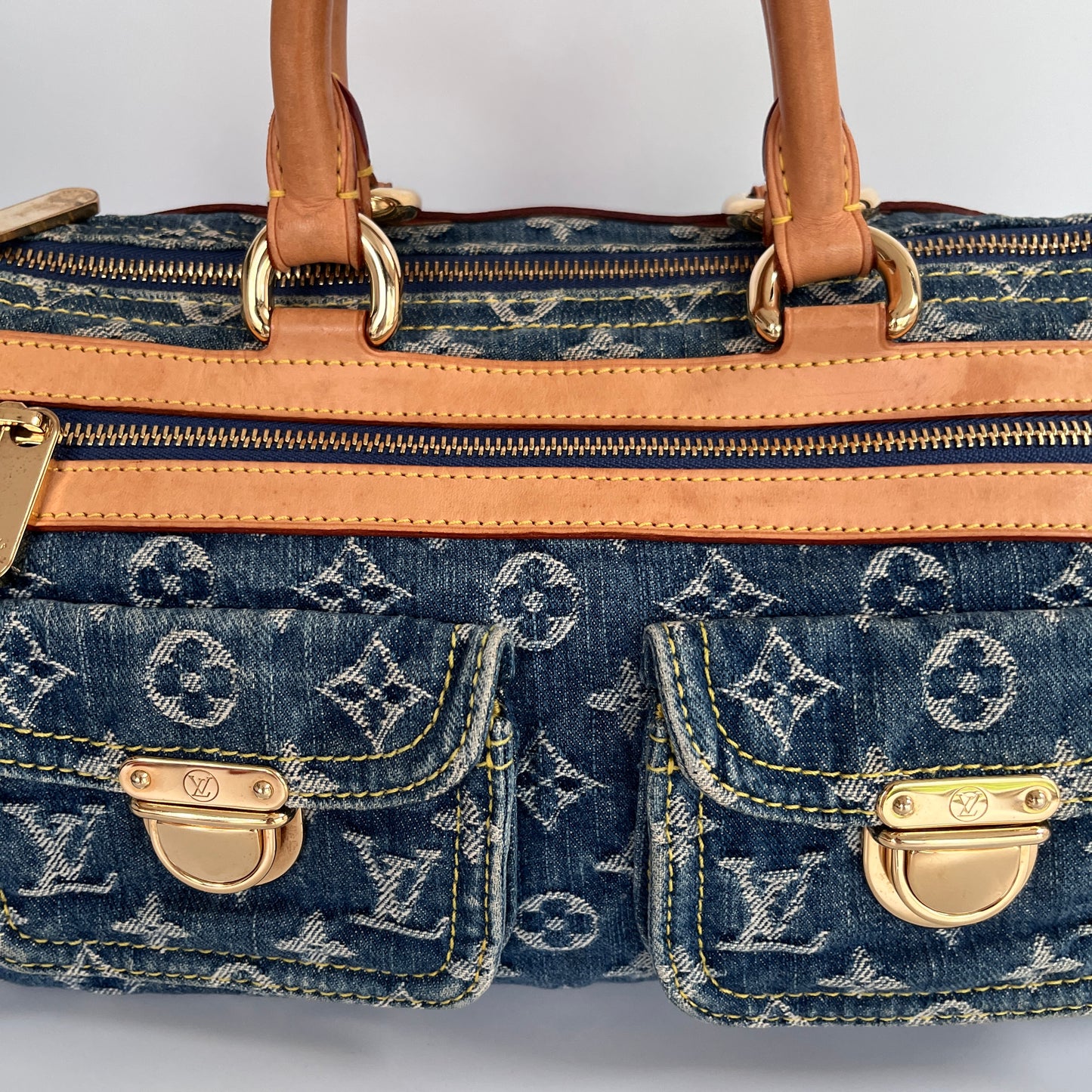 Louis Vuitton Denim Neo Speedy Top Handle Bag