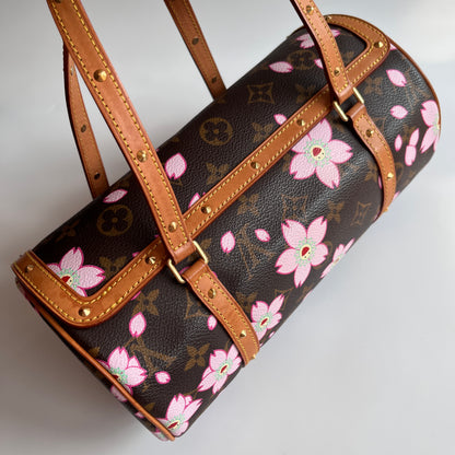 Louis Vuitton x Takashi Murakami Papillon Cherry Blossoms Top Handle Bag NO KEY