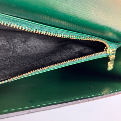 Louis Vuitton Vintage Malesherbes Green Epi Top Handle Bag