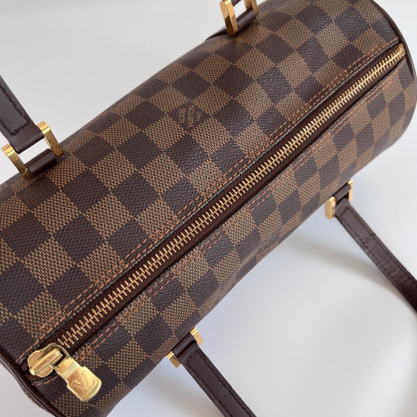 Louis Vuitton Papillon Damier Ebène 26 Top Handle Bag