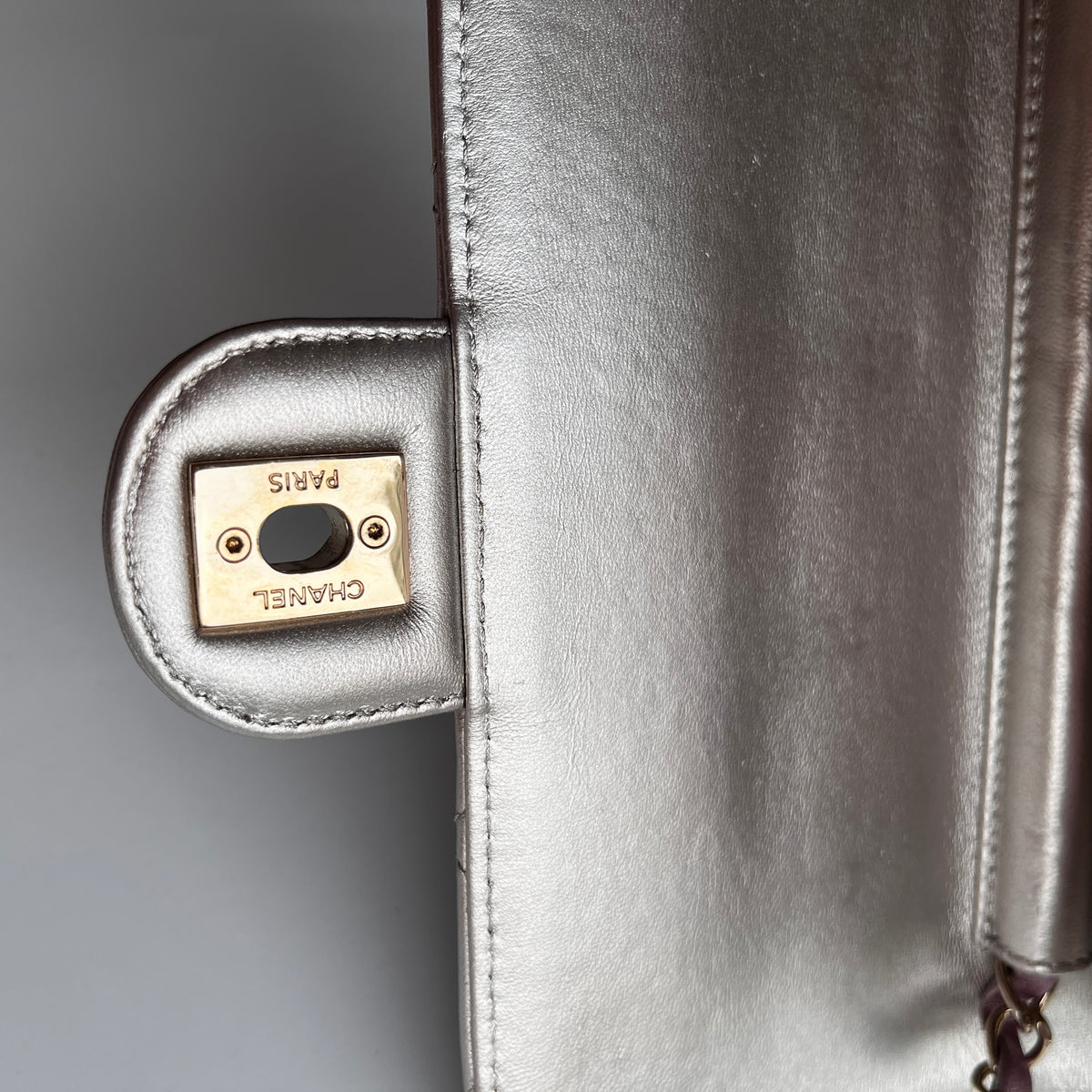 Chanel Quilted Gradient Metallic Lambskin Like A Wallet Flap Crossbody Bag