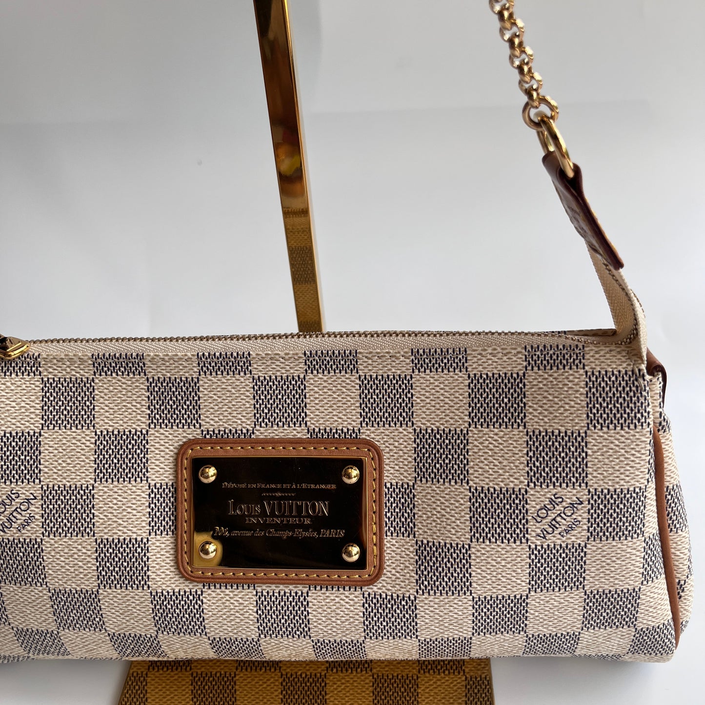 Louis Vuitton Eva PM Damier Azur Clutch/ Crossbody Bag