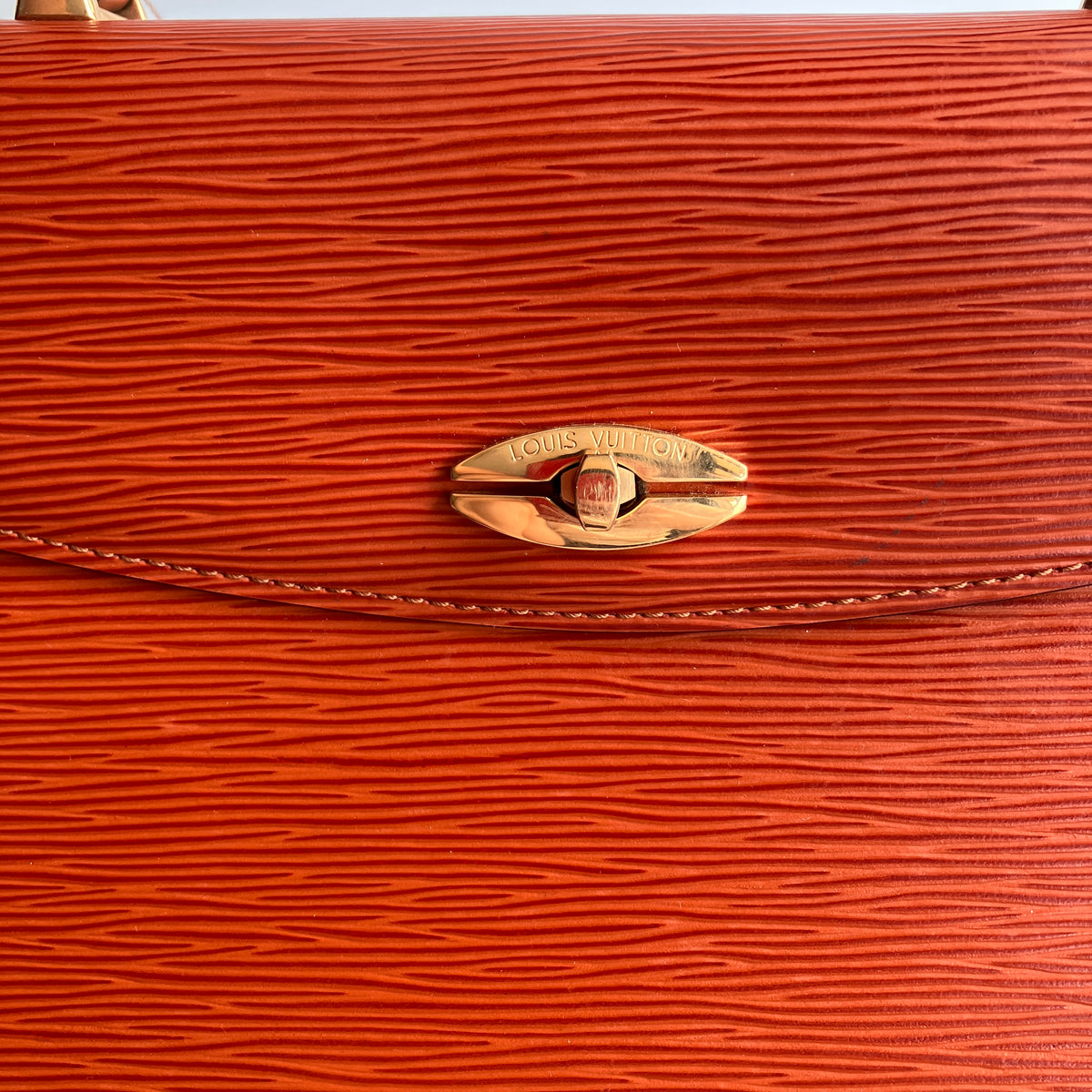 Louis Vuitton Vintage Malesherbes Brown Epi Top Handle Bag