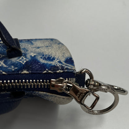 Louis Vuitton Blue Bandana Porto Craie Pouch/ Key Charm