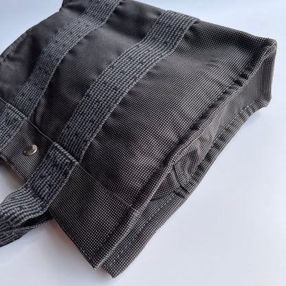Hermes Herline PM Gray Canvas Tote Bag