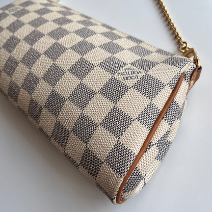 Louis Vuitton Eva PM Damier Azur Clutch/ Crossbody Bag