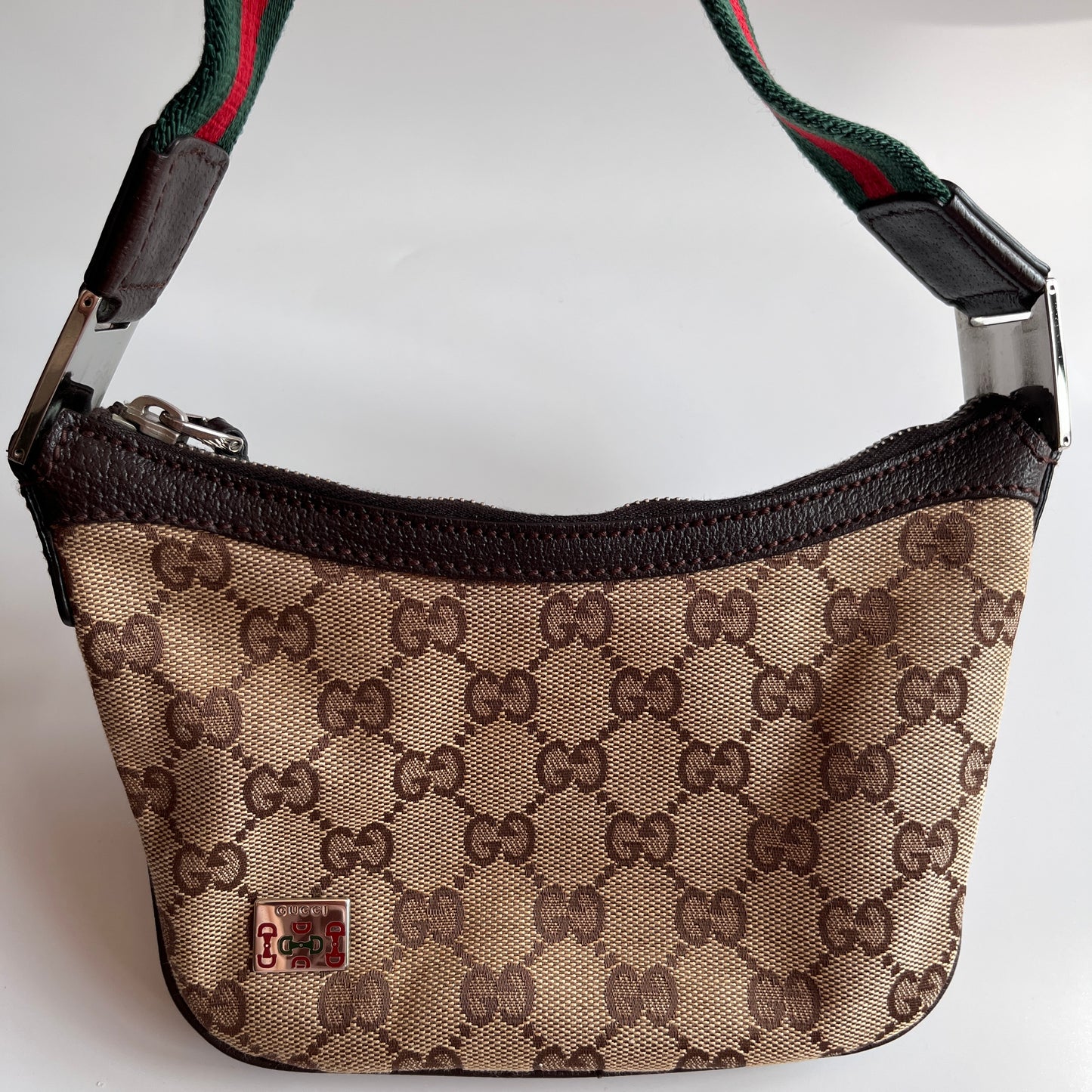 Gucci Vintage GG Canvas Pochette