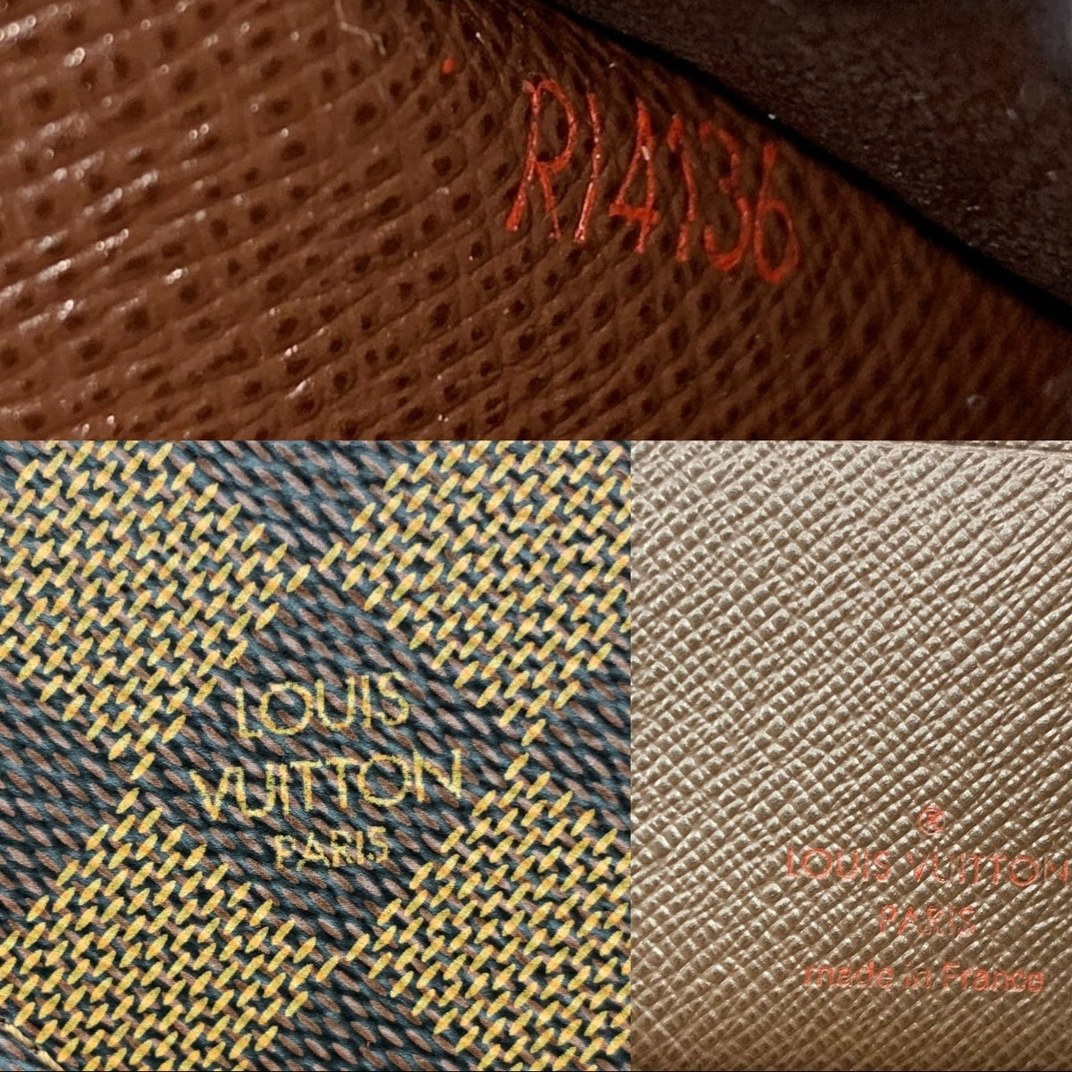 Date code of Louis Vuitton DAMIER N60895 MULTIPLE BIFOLD WALLET - made in France