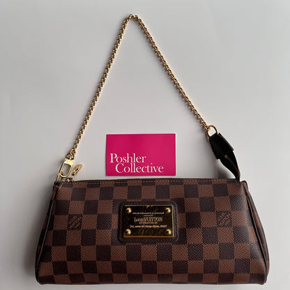 Louis Vuitton Damier Ebène Eva PM Clutch/ Pochette