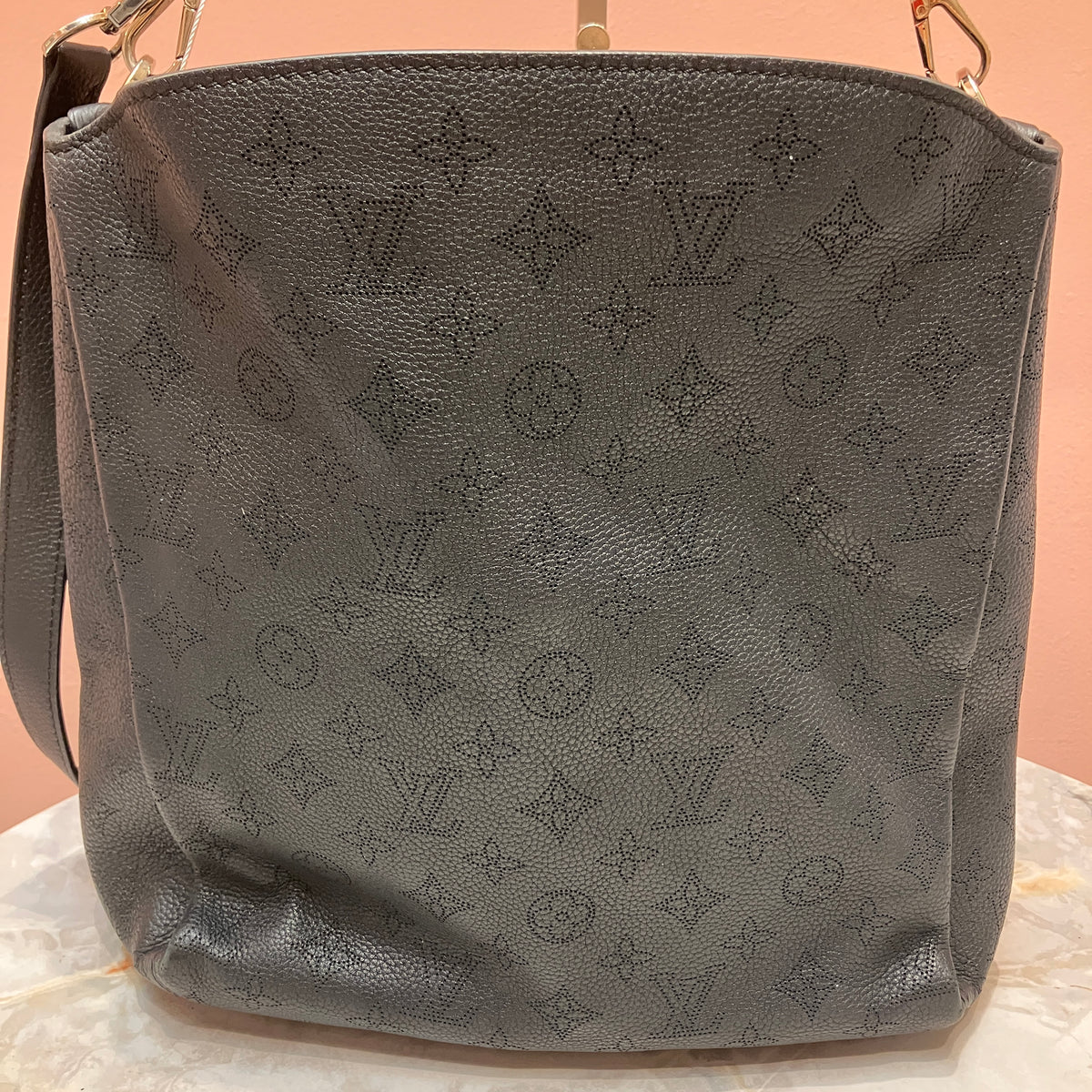 Louis Vuitton Mahina Babylone PM Black Tote 2Way Bag