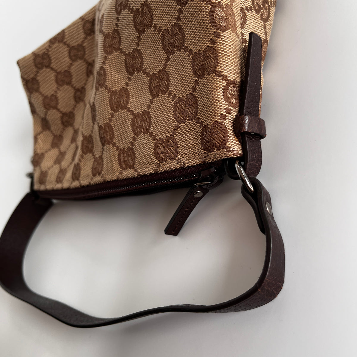 Gucci Vintage GG Canvas Small Pochette
