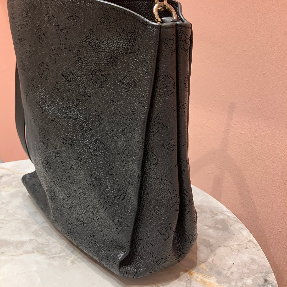 Louis Vuitton Mahina Babylone PM Black Tote 2Way Bag