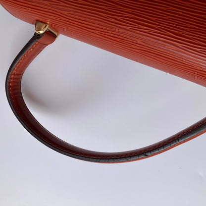 Louis Vuitton Vintage Malesherbes Brown Epi Top Handle Bag