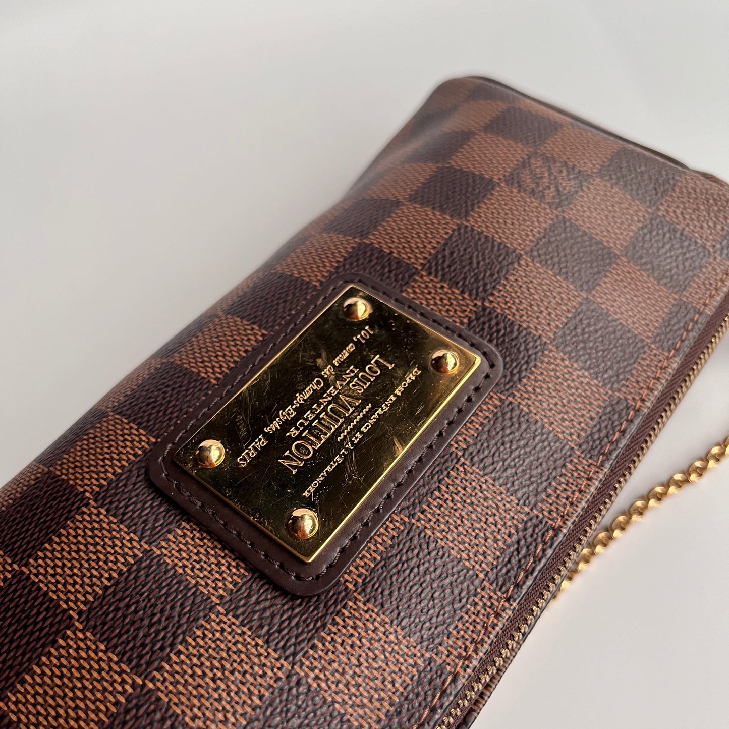 Louis Vuitton Damier Ebène Eva PM Clutch/ Pochette