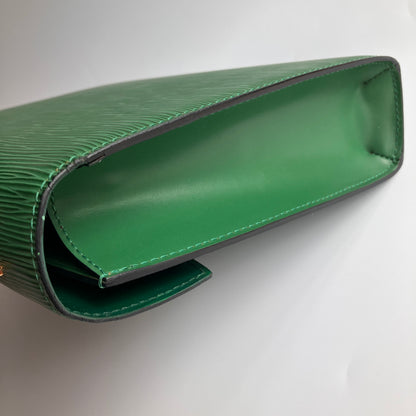 Louis Vuitton Vintage Malesherbes Green Epi Top Handle Bag