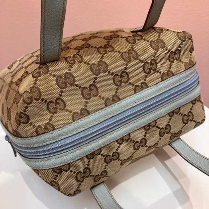 Gucci Vintage GG Canvas Tofu Top Handle Bag