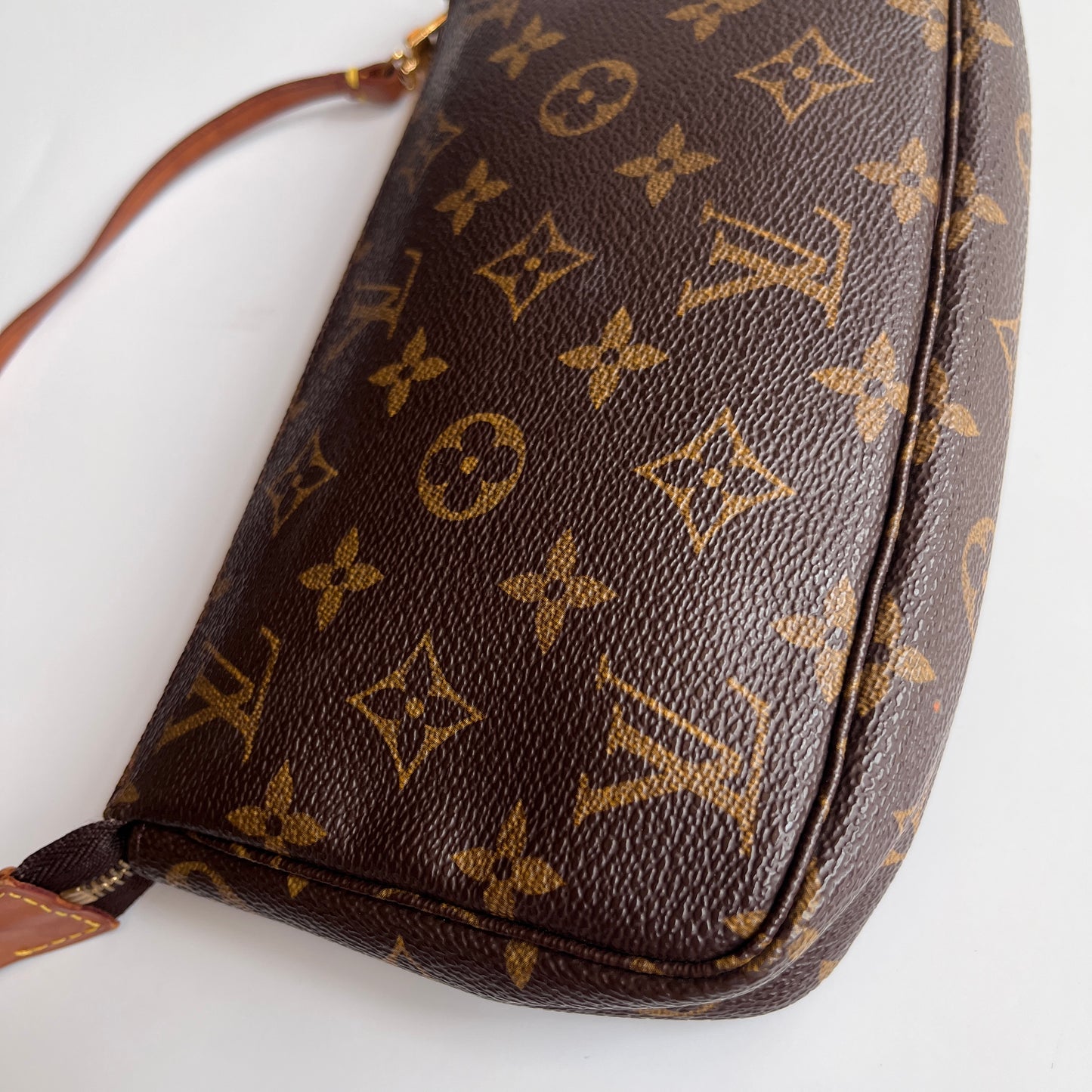 LV Vintage Monogram Pochette With Crossbody Strap