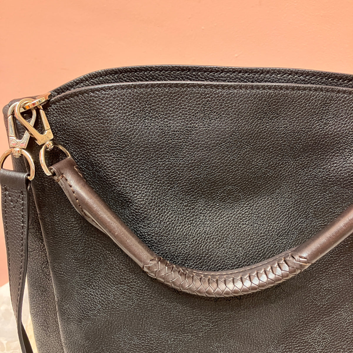Louis Vuitton Mahina Babylone PM Black Tote 2Way Bag