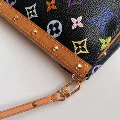 Louis Vuitton x Takashi Murakami Black Multicolor Pochette