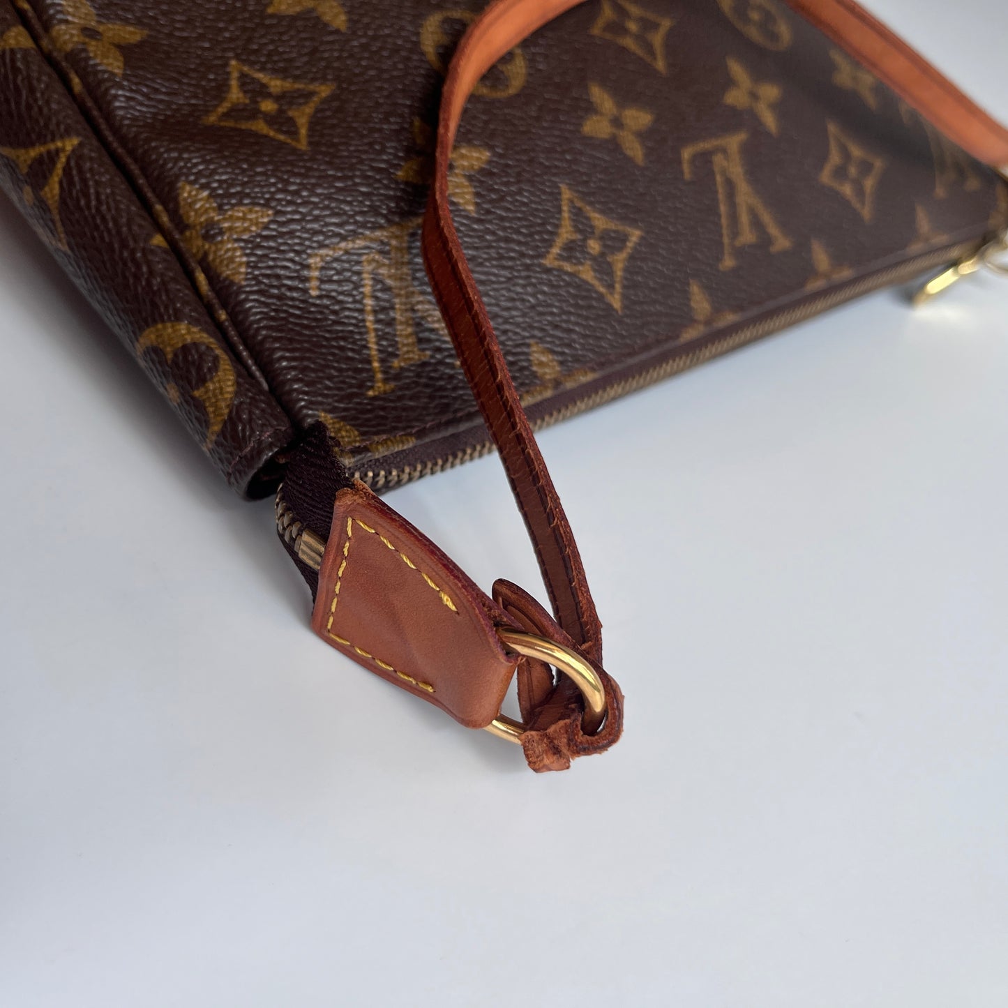 LV Vintage Monogram Pochette With Crossbody Strap